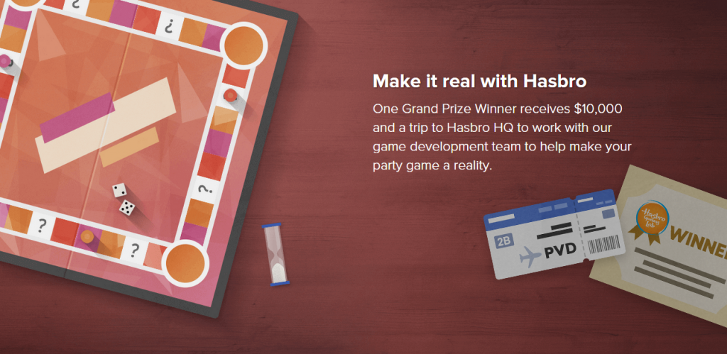 Hasbro Game Lab Contest Banner