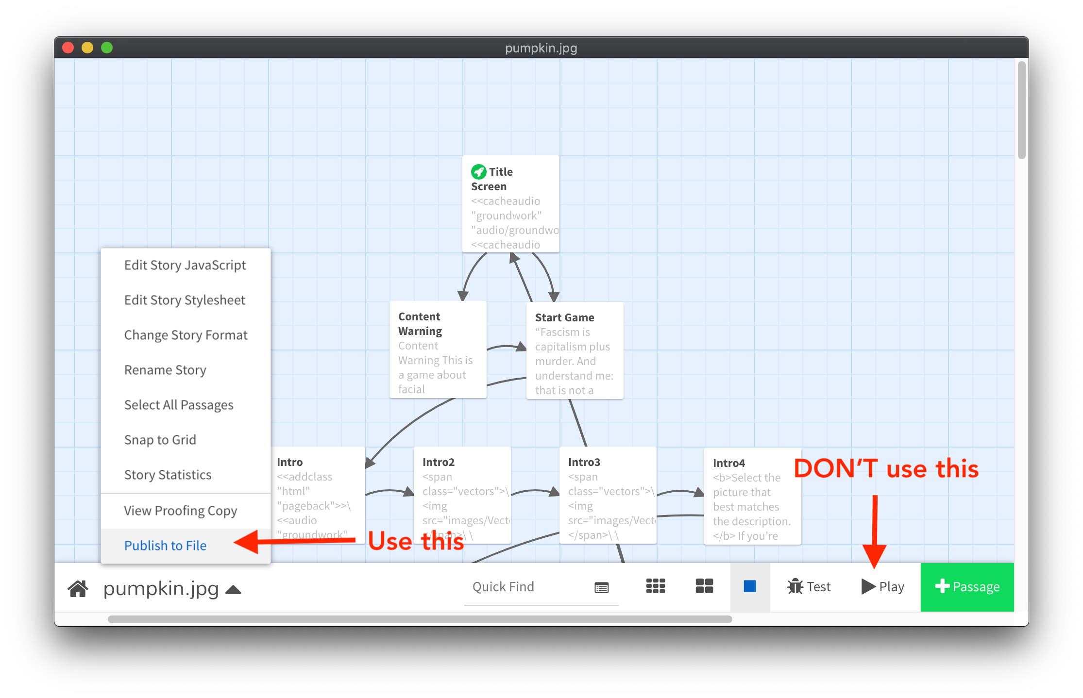 How to Make a MediaRich Twine Game and Package it for Embedding on